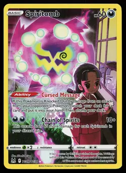 Spiritomb TG09/TG30 Ultra Rare Lost Origin Trainer Gallery Pokemon Card - Image 1