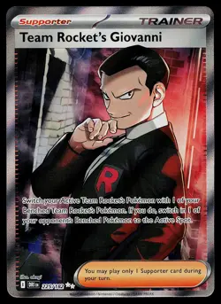 Pokemon Card - Team Rocket's Giovanni Destined Rivals 225/182 Ultra Rare - Image 1