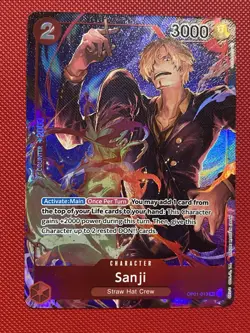 Sanji (Parallel) OP01-013 Romance Dawn Alt Art One Piece Card TCG - Image 2