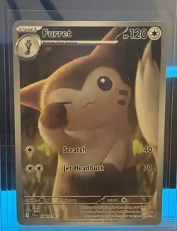 Pokemon TCG Journey Together Furret Full Art Card 168/159 Illustration Rare EN - Image 1