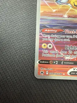 Pokemon TCG Raikou v Crown Zenith: Galarian Gallery Holo Ultra Rare Card #GG41 - Image 2