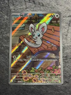 Pokemon TCG - Minccino 152/086 - Black Bolt Illustration Rare NM Holo Card - Image 1
