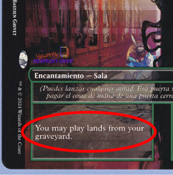 Walk-In Closet - Forgotten Cellar Spanish Mtg MISPRINT. Rules text in English - Image 2