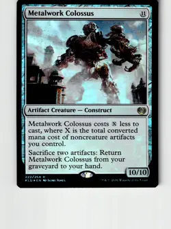 Metalwork Colossus 222 Rare Kaladesh Magic: The Gathering Foil Lightly Played - Image 1