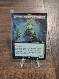 MTG Mutagen Man, Living Ooze - Foil - Extended Art, NM, English TMNT - Image 1
