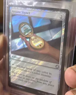 mtg surge foil Arcane Signet, artifact, TMNT commander, unplayed - Image 1