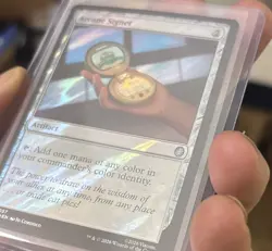 mtg surge foil Arcane Signet, artifact, TMNT commander, unplayed - Image 2