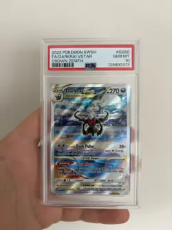 PSA 10 Darkrai VSTAR GG50/GG70 Crown Zenith Galarian Gallery Pokemon GEM MINT - Image 1