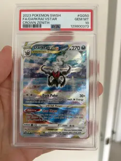 PSA 10 Darkrai VSTAR GG50/GG70 Crown Zenith Galarian Gallery Pokemon GEM MINT - Image 3