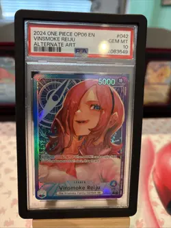 Vinsmoke Reiju Leader Alt Art PSA 10 - One Piece OP06-042 Wings of the Captain - Image 1