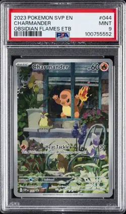 2023 POKEMON SVP EN-SV BLACK STAR PROMO #044 CHARMANDER PSA 9 - Image 1