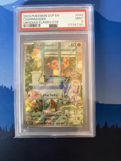 2023 POKEMON SVP EN-SV BLACK STAR PROMO #044 CHARMANDER PSA 9 - Image 1