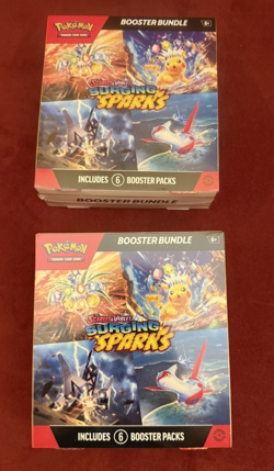 (Lot of 2) Pokemon Scarlet & Violet Surging Sparks 6 Booster Bundle Sealed - Image 1