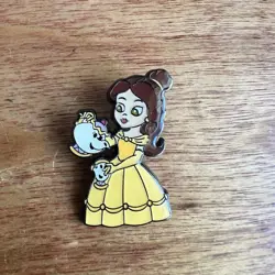 Loungefly Disney Princess Pals Pin Chibi Blind Box Beauty & The Beast Belle Chip - Image 1