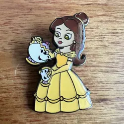 Loungefly Disney Princess Pals Pin Chibi Blind Box Beauty & The Beast Belle Chip - Image 2