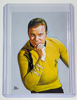 Captain Kirk Limited Edition Artist Signed “Star Trek” Trading Card 1/10 - Image 1