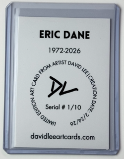 Eric Dane Limited Edition Artist Signed “1972-2026” Trading Card 1/10 - Image 2