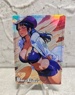 Nico Robin Trading Card Waifu Goddess Story Anime Girl holo Karte Manga Full Art - Image 1