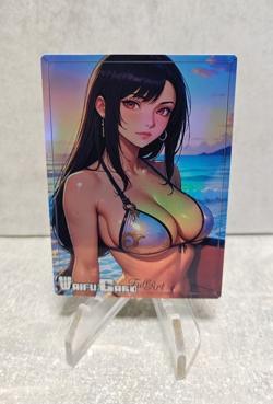 Tifa Trading Card Waifu Goddess Story Anime Girl holo Karte Manga Full Art - Image 1