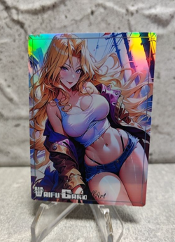 Mai Valentine Trading Card Waifu Goddess Story Anime Girl holo Karte Manga Full - Image 1