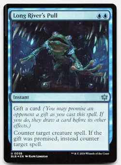 Long River's Pull 58 Uncommon Bloomburrow Magic: The Gathering Foil Near Mint - Image 1