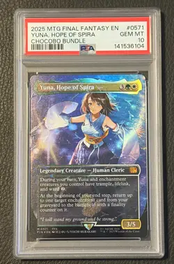 2025 MTG Final Fantasy Yuna, Hope of Spira #0571 Chocobo Track Foil - PSA 10 - Image 1