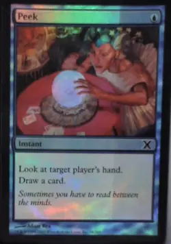 Peek - 10th Edition: #94, Magic: The Gathering - Foil Nm R247 - Image 1