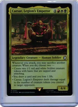 #1 2024 Fallout PIP ( Caesar, Legion's Emperor Commander MYTHIC FOIL - Image 1