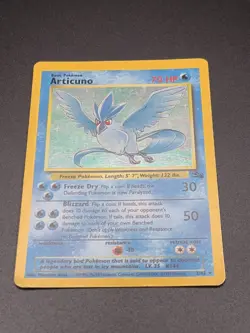 Articuno Holo Rare Card 2/62 Fossil Set Pokemon Card - Image 3