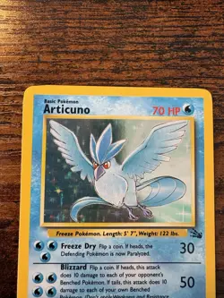 Pokemon TCG Articuno Fossil Holo Card 2/62 Unlimited Rare, Near Mint - Image 2