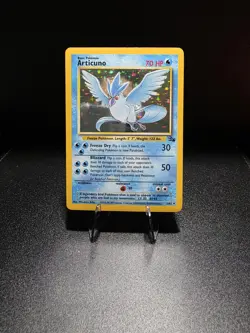 Pokemon TCG Articuno Fossil Holo Card 2/62 Unlimited Rare - Image 1