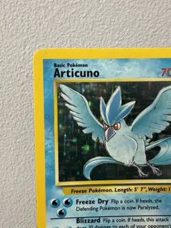 Pokemon TCG Articuno Fossil Holo Rare Card 2/62 LP Condition - Image 3