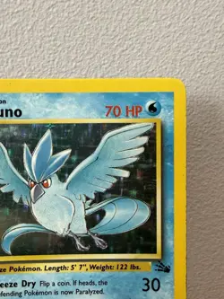 Pokemon TCG Articuno Fossil Holo Rare Card 2/62 LP Condition - Image 4