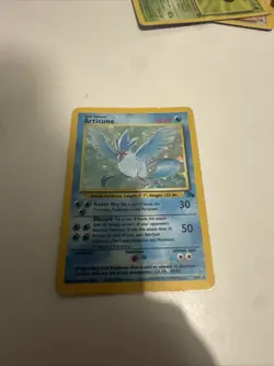 Pokemon TCG Articuno Fossil Holo Card 2/62 Unlimited Rare - Image 1