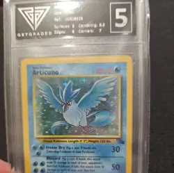Pokemon TCG Articuno Fossil Holo Rare Card 2/62 1999 getgraded 5 - Image 2