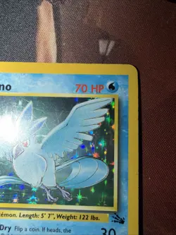 Pokemon TCG Articuno Fossil Holo Card 2/62 Unlimited Rare, LP Condition - Image 3