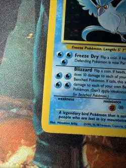 Pokemon TCG Articuno Fossil Holo Card 2/62 Unlimited Rare, LP Condition - Image 5