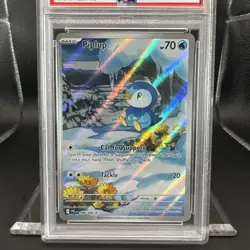 2025 Pokemon Phantasmal Flames Piplup #098 IR EN Graded PSA 9 - Image 3
