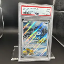 2025 Pokemon Phantasmal Flames Piplup #098 IR EN Graded PSA 9 - Image 4