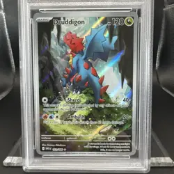 2025 Pokemon White Flare Druddigon #151 IR EN Graded PSA 9 - Image 3