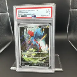 2025 Pokemon White Flare Druddigon #151 IR EN Graded PSA 9 - Image 5