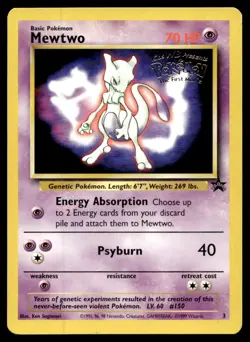 EX-NM WoTC Promo Mewtwo (Movie Promo) Promo 03/53 1999 Pokemon TCG - Image 1