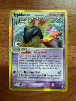 Typhlosion (Delta Species) 12/101 Dragon Frontiers Holo Pokemon Card - Image 1