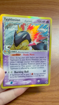 Typhlosion (Delta Species) 12/101 Dragon Frontiers Holo Pokemon Card - Image 2