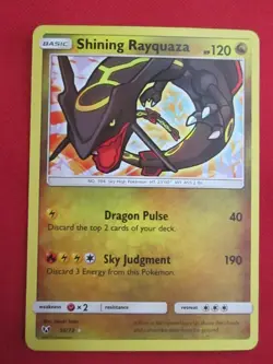 Pokemon Shining Rayquaza 56/73 Shining Legends Holo LP - Image 1
