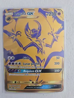 Pokemon Lunala GX SM103A Promo Holo GX 230 HP Stage 2 Psychic Pokemon TCG Card - Image 1