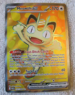 2026 Pokemon Mega Evolution Perfect Order Meowth #107/088 Me03: Ultra Rare - Image 2