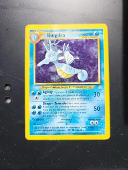 Kingdra Holo Rare Holo Neo Genesis 008/111 LP Pokemon TCG - Image 1