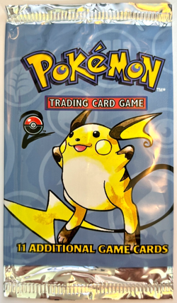 Raichu Base Set 2 Empty Booster Pack Pokemon M/NM - Image 1