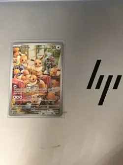 Pokemon Eevee Illustration Rare Full Art Holo 188/167 Twilight Masquerade Sato - Image 2